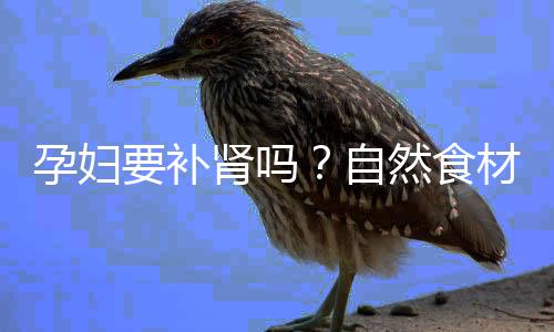 孕妇要补肾吗？自然食材帮你忙