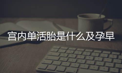 宫内单活胎是什么及孕早期胎儿的情况