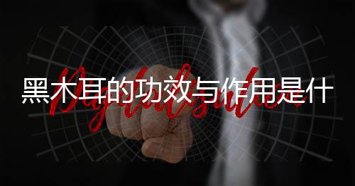 黑木耳的功效与作用是什么